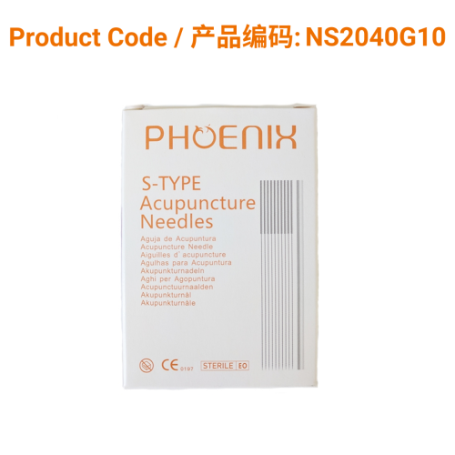 Korean S-Type Acupuncture Needles (10 in 1 with guide tube) 0.20 x 40mm | Phoenix Medical