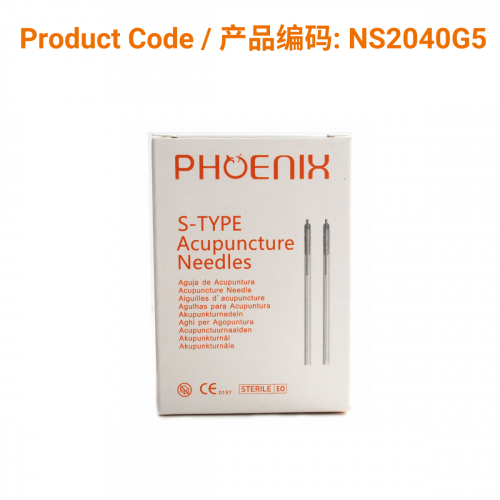 Korean S-Type Acupuncture Needles (5 in 1) 0.20 X 40mm | Phoenix Medical