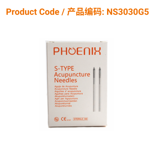 Korean S-Type Acupuncture Needles (5 in 1) 0.30 X 30mm | Phoenix Medical