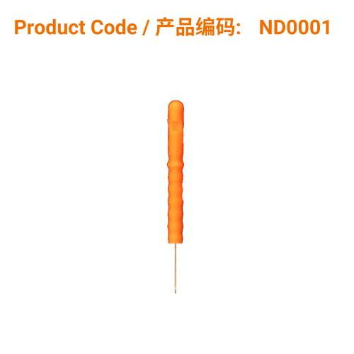 Orange Plastic Handle Ear Acupuncture Needle (Various Sizes) | Phoenix Medical